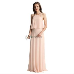 Petal pink bridesmaid dress